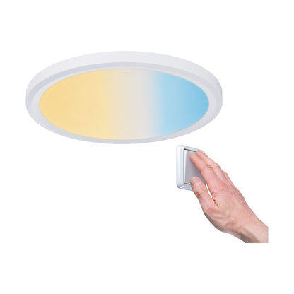 Paulmann Prem EBL Set Panel IP65 rd 3step white 1x9W 230/12V 180mm Weiß matt/Kunstst