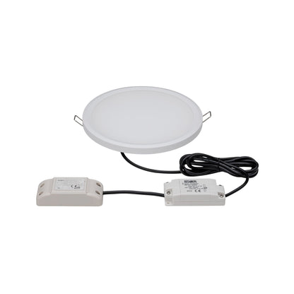 Paulmann Prem EBL Set Panel IP65 rd 3step white 1x9W 230/12V 180mm Weiß matt/Kunstst