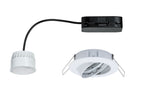 Paulmann Premium EBL Set Coin sat rund schwb LED 1x6,8W 2700K 230V 51mm Ws matt/Alu Zink