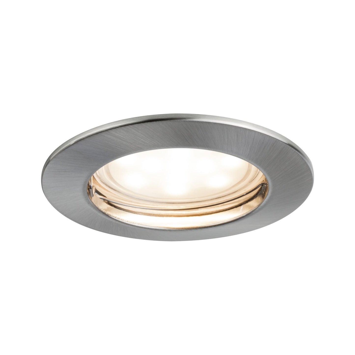 Paulmann Premium EBL Set Coin sat rund starr LED 1x6,8W 2700K 230V 51mm Eisen g/Alu Zink