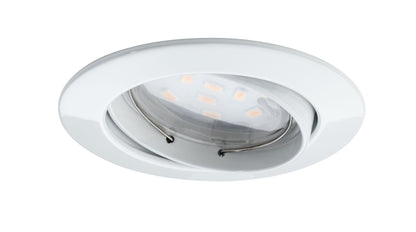 Paulmann Premium EBL Set Coin dim klr rd schw LED 3x7W 2700K 230V 51mm Ws matt/Alu Zink
