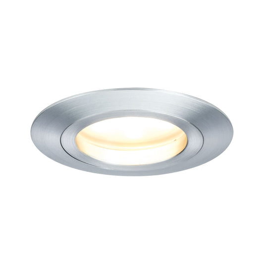 Paulmann Premium EBL Set Coin dim sat rund st LED 1x7W 2700K 230V 51mm Alu ged/Alu Zink