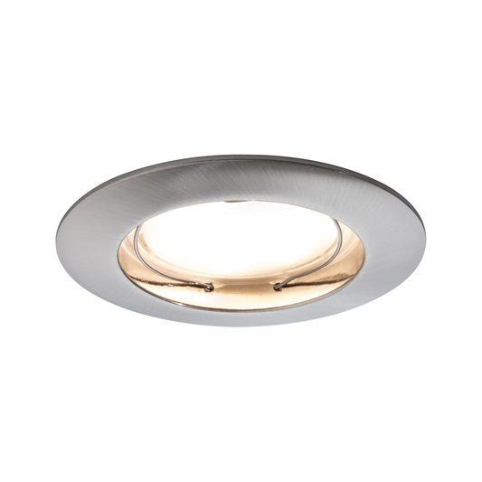 Paulmann Premium EBL Set Coin dim sat rund st LED 3x7W 2700K 230V 51mm Eisen g/Alu Zink
