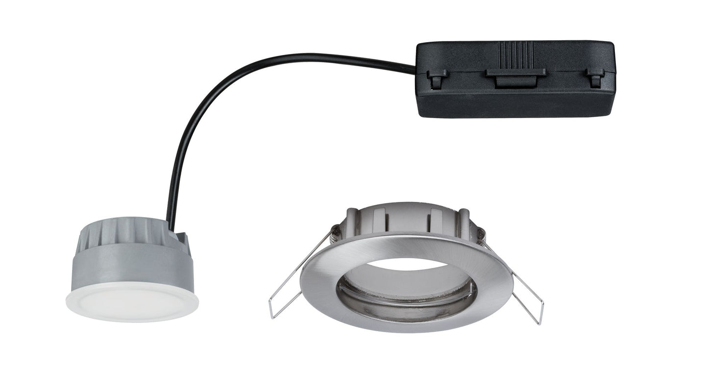 Paulmann Premium EBL Set Coin dim sat rund st LED 3x7W 2700K 230V 51mm Eisen g/Alu Zink