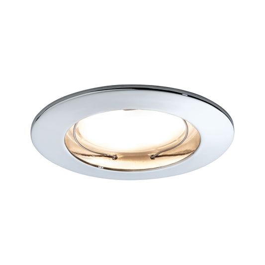 Paulmann Premium EBL Set Coin dim sat rund st LED 3x7W 2700K 230V 51mm Chrom/Alu Zink