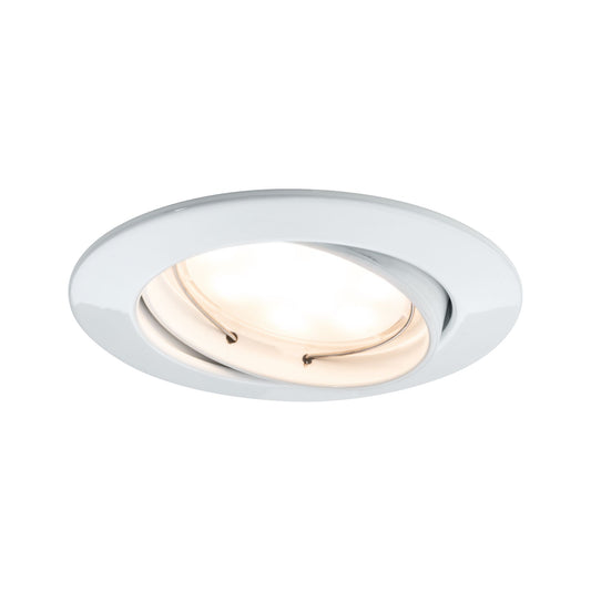 Paulmann Premium EBL Set Coin dim sat rd schw LED 3x7W 2700K 230V 51mm Ws matt/Alu Zink