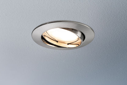 Paulmann Premium EBL Set Coin dim sat rd schw LED 3x7W 2700K 230V 51mm Eisen g/Alu Zink