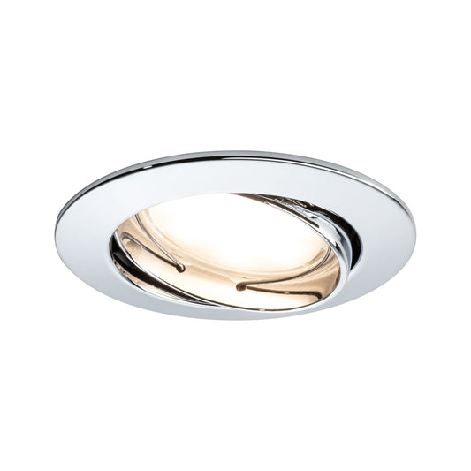 Paulmann Premium EBL Set Coin dim sat rd schw LED 3x7W 2700K 230V 51mm Chrom/Alu Zink