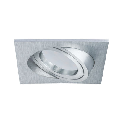Paulmann Premium EBLSet Coin dim sat eck schw LED 3x7W 2700K 230V 51mm Alu geb/Alu Zink