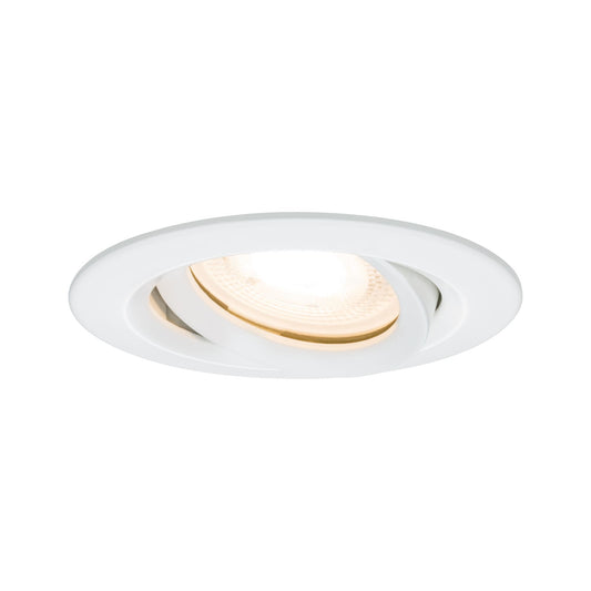 Paulmann EBL Set Nova Plus IP65 schwenkbar LED 1x 7W 230V GU10 51mm Weiß matt/Alu Zink
