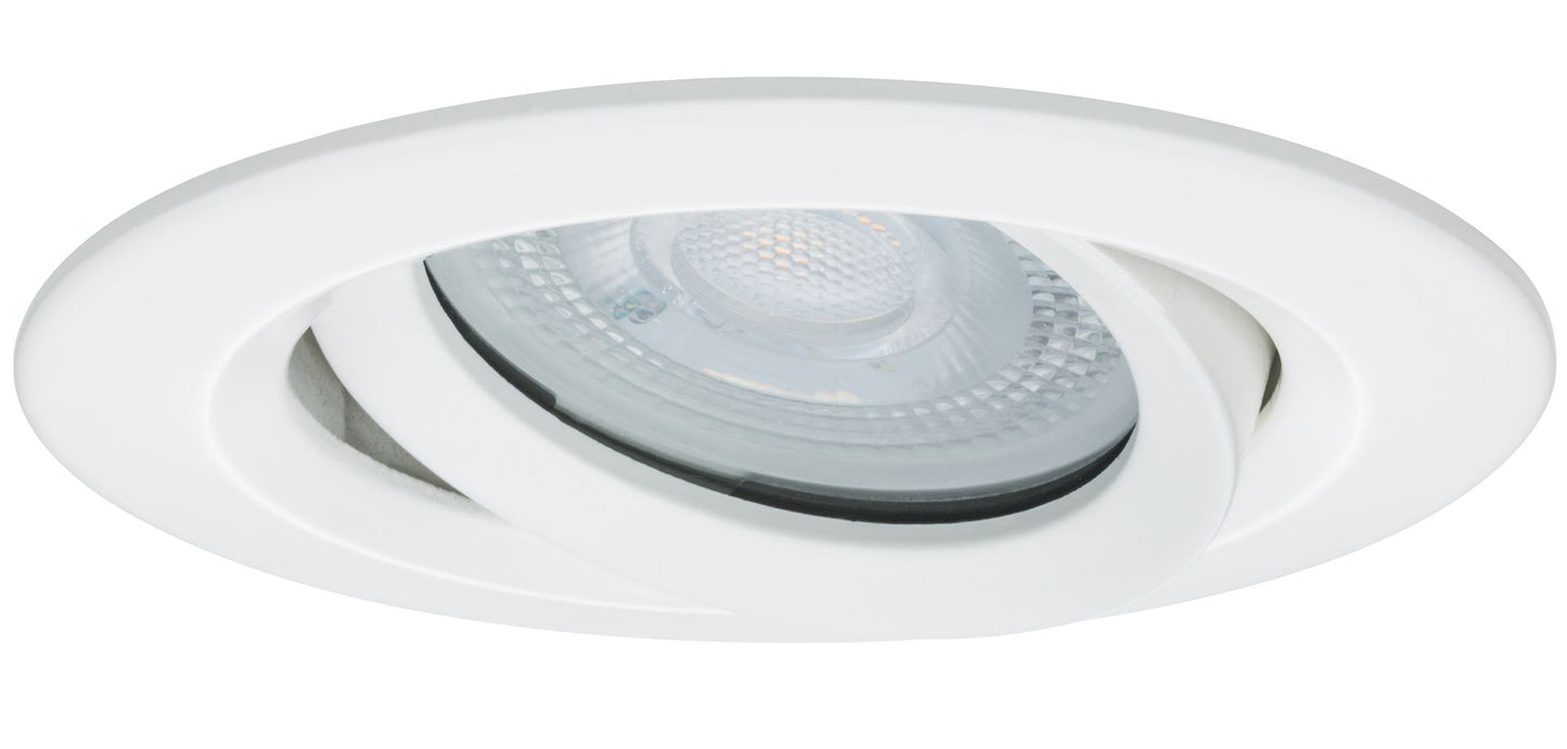 Paulmann EBL Set Nova Plus IP65 schwenkbar LED 1x 7W 230V GU10 51mm Weiß matt/Alu Zink
