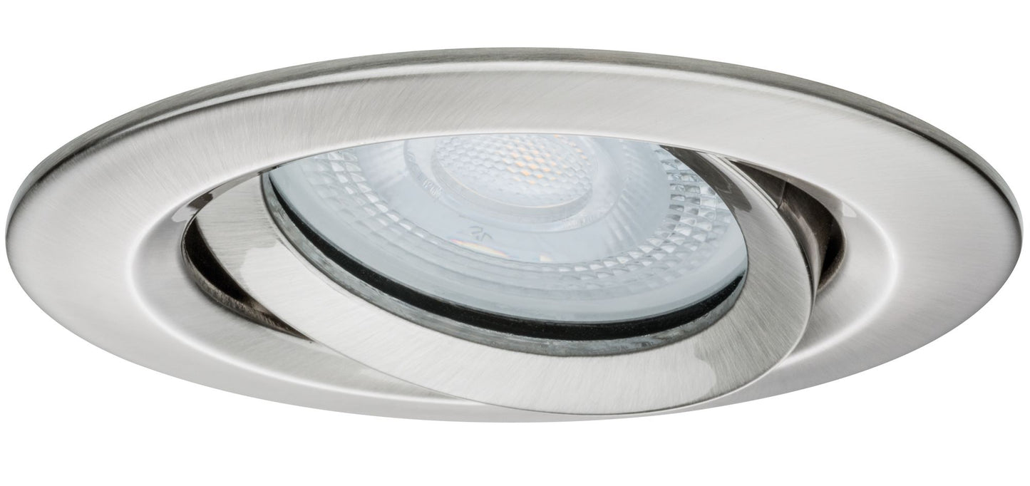 Paulmann EBL Set Nova Plus IP65 schwenkbar LED 1x 7W 230V GU10 51mm Eisen geb/Alu Zink