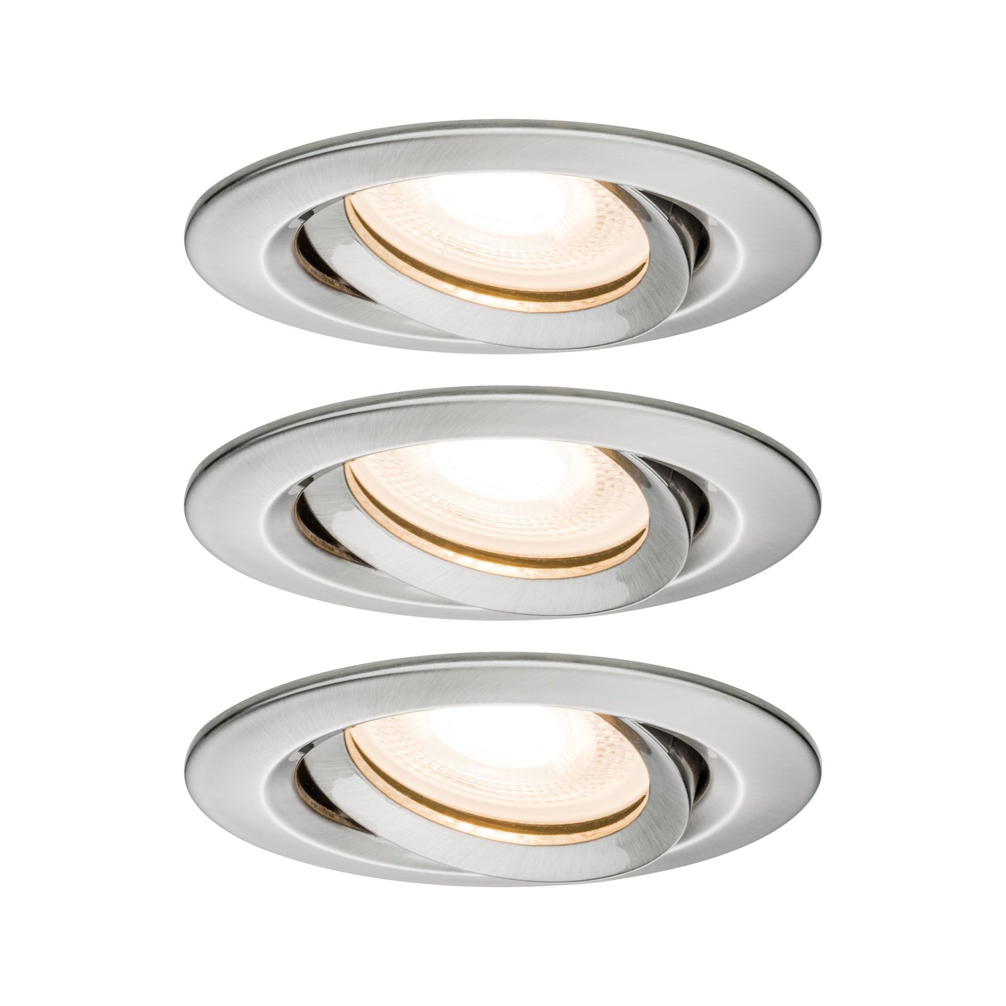 Paulmann EBL Set Nova Plus IP65 schwenkbar LED 3x 7W 230V GU10 51mm Eisen geb/Alu Zink