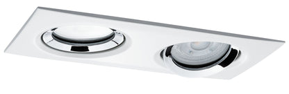 Paulmann EBL Set Nova Plus IP65 schwb re-eck LED 1x2x7W 230V GU10 51mm Ws m-Chrom/Alu Zi