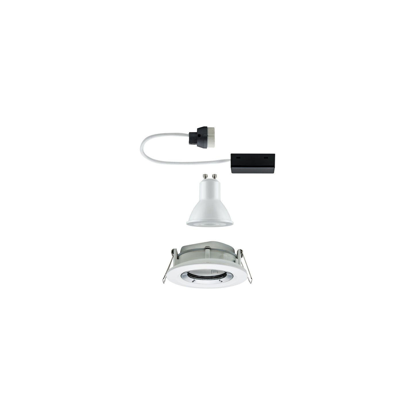 Paulmann EBL Set Nova Plus IP65 schwenkbar LED 1x 7W 230V GU10 51mm Ws matt-Chrom/Alu Zi