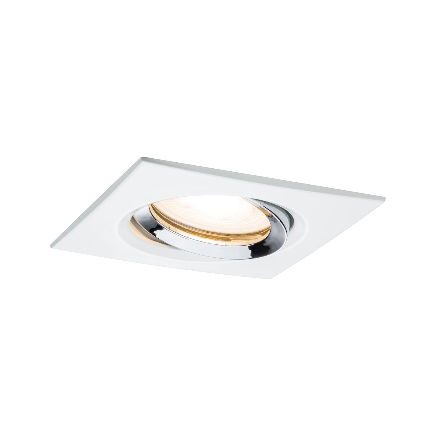 Paulmann EBL Set Nova Plus IP65 schwb eck LED 1x 7W 230V GU10 51mm Ws matt-Chrom/Alu Zi
