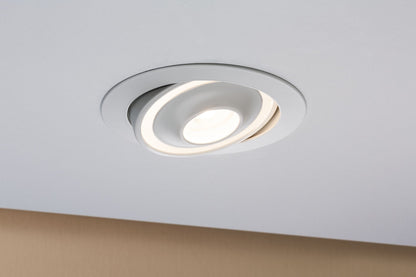 Paulmann Premium EBL Set Drip schwenkbar dimmbar 1x8W 230V Weiß/Alu