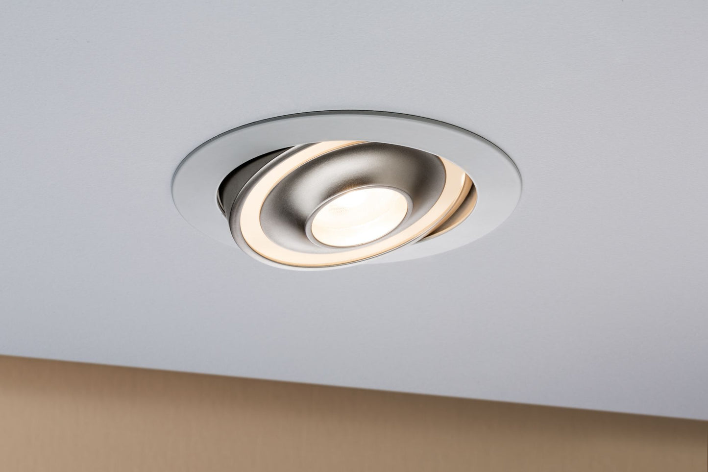 Paulmann Premium EBL Set Drip schwenkbar dimmbar 1x8W 230V Weiß Champagne-Gold/Alu