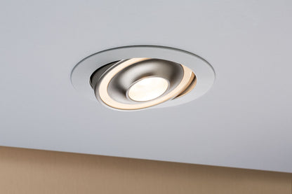 Paulmann Premium EBL Set Drip schwenkbar dimmbar 1x8W 230V Weiß Champagne-Gold/Alu