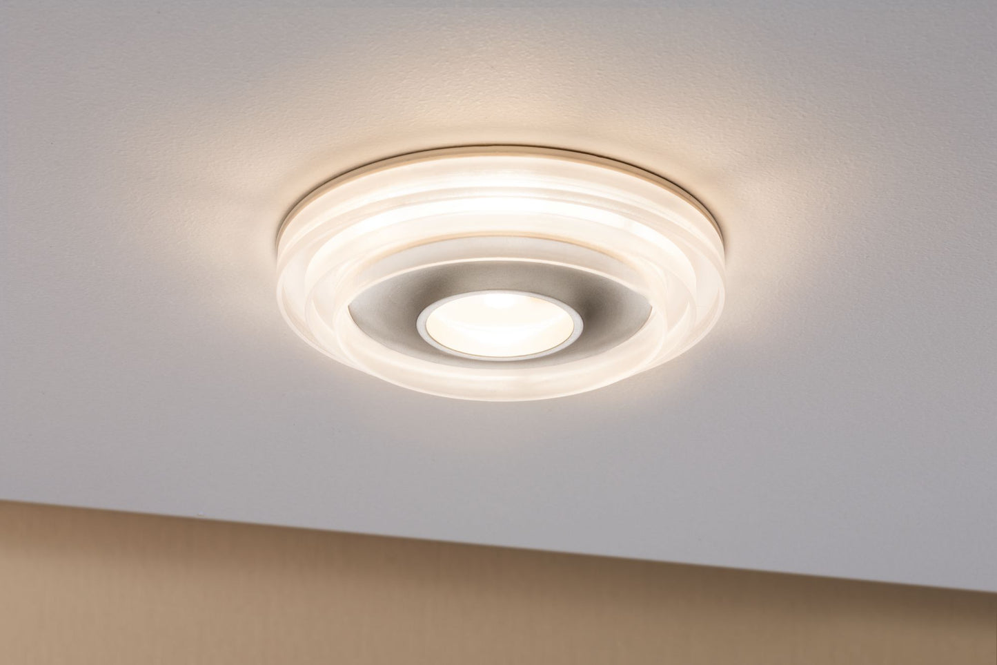 Paulmann Premium EBL Set Drip IP44 starr dimmbar 1x8W 230V Weiß Champagne-Gold/Alu