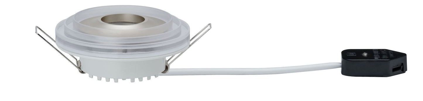 Paulmann Premium EBL Set Drip IP44 starr dimmbar 1x8W 230V Weiß Champagne-Gold/Alu
