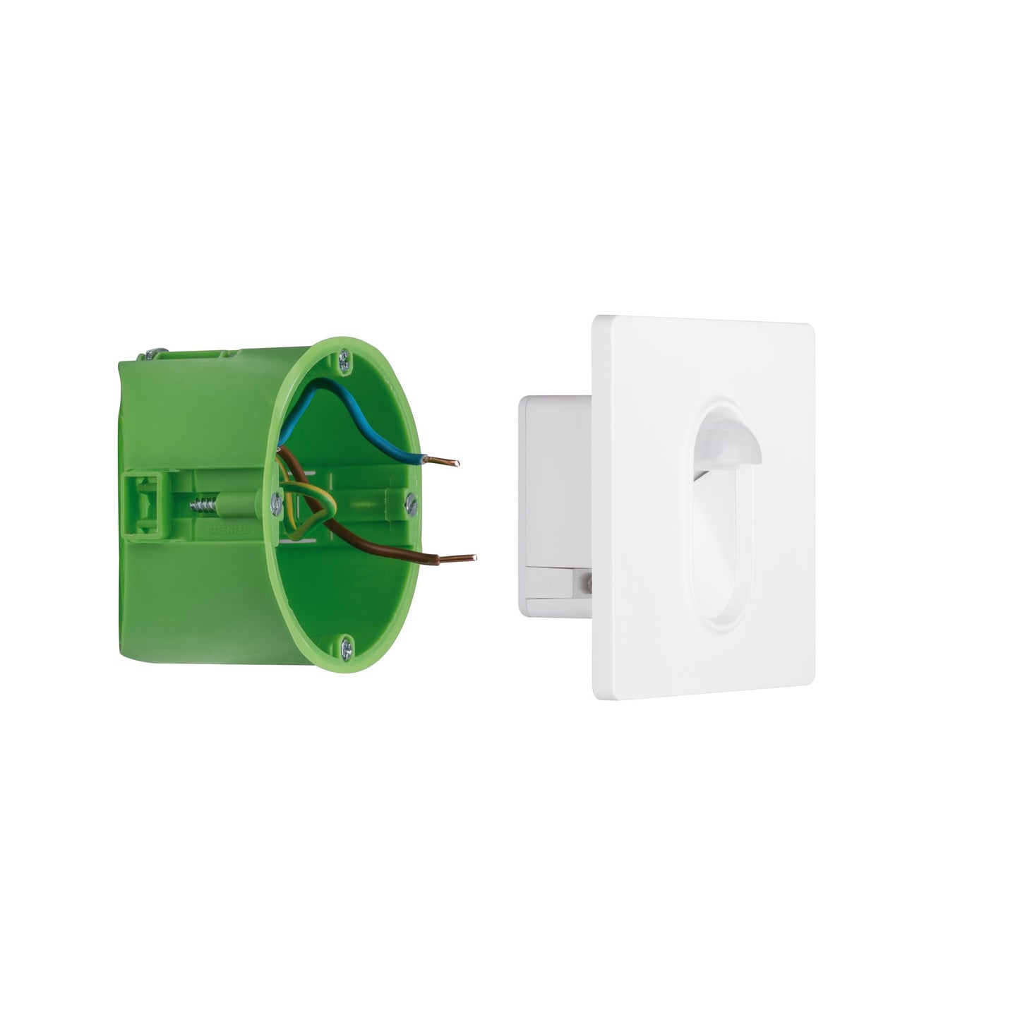 Paulmann Wand EBL Set Sensor eckig 1x2,7W 2700K 230V Weiß/Kunststoff