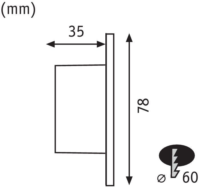 Paulmann Wand EBL Set rund 1x1,7W 2700K 230V Weiß/Kunststoff
