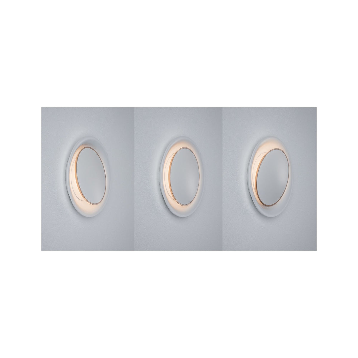 Paulmann Wand EBL Set Neordic 1x2,5W 2700K 230V 230V Marmor Weiß matt/Kunststoff