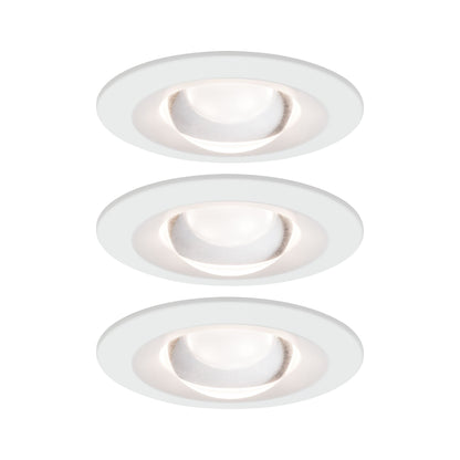 Paulmann Premium EBL Set Name starr dim LED 3x6,8W 2700K 230V Weiß matt