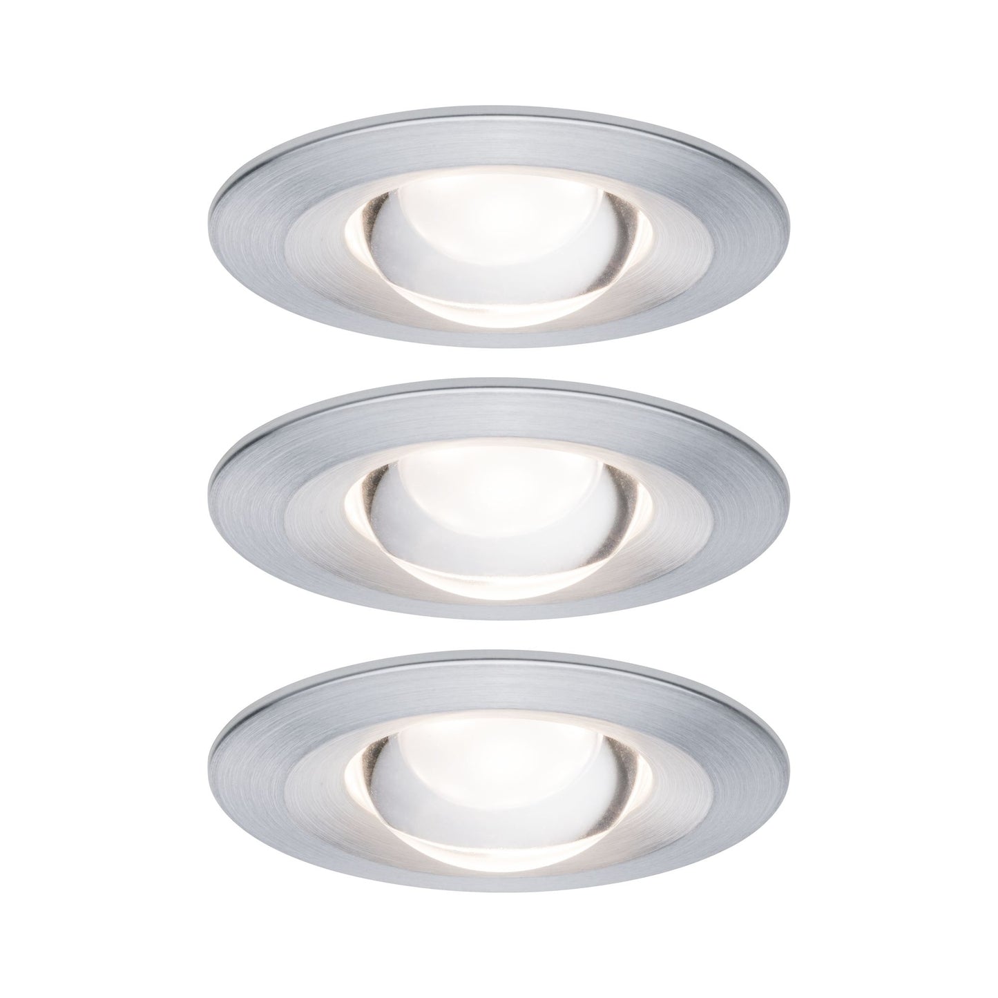 Paulmann Premium EBL Set Name starr dim LED 3x6,8W 2700K 230V Alu gebürstet