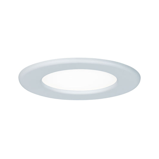 Paulmann Premium EBL Set Panel dim rund IP44 LED 1x6W 4000K 230V 115mm Ws/Kunststoff
