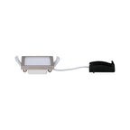 Paulmann EBL Set Panel Areo eckig IP23 LED 1x5W 3000K 230V 80x80mm Nickel matt/Kunstst