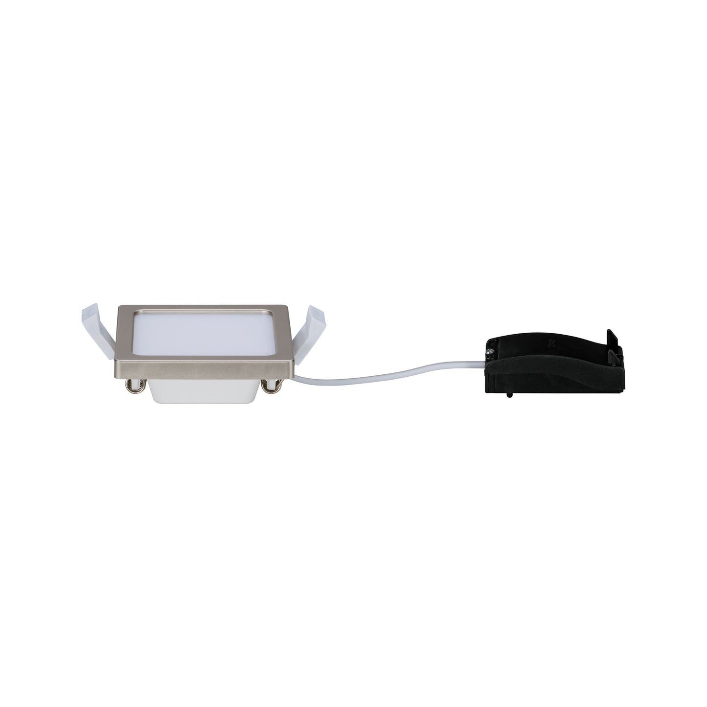 Paulmann EBL Set Panel Areo eckig IP23 LED 1x5W 3000K 230V 80x80mm Nickel matt/Kunstst