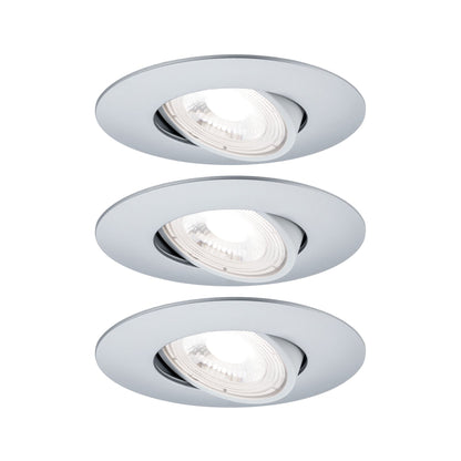 Paulmann EBL Set schwenkbar LED 3x5W 230V 3000K Chrom matt