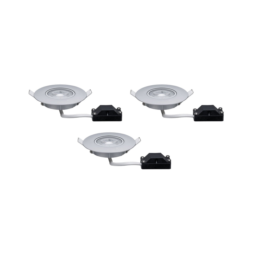 Paulmann EBL Set schwenkbar LED 3x5W 230V 3000K Chrom matt