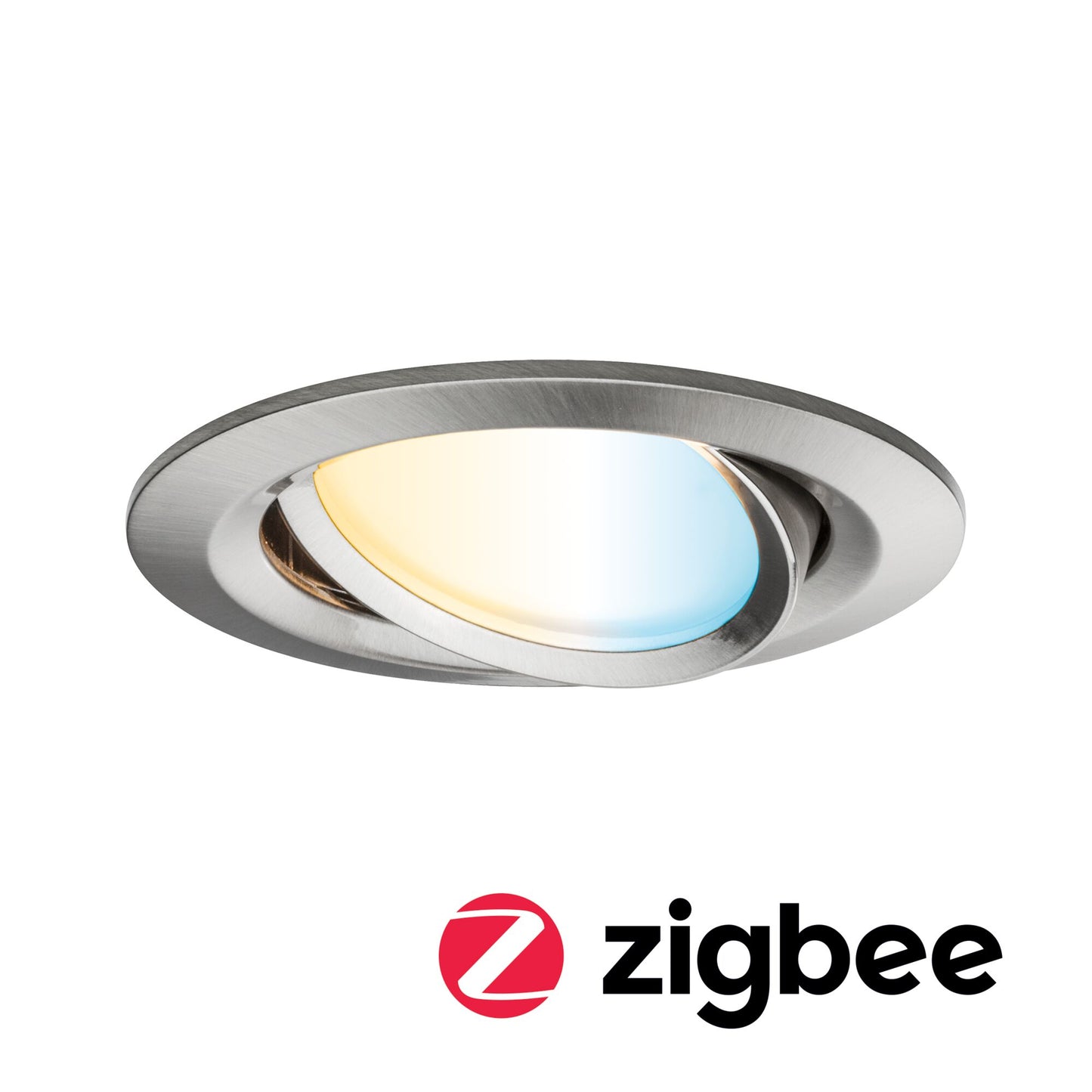 Paulmann Smart Home Zigbee LED Einbauleuchte Nova Plus 1x6W Eisen gebürstet