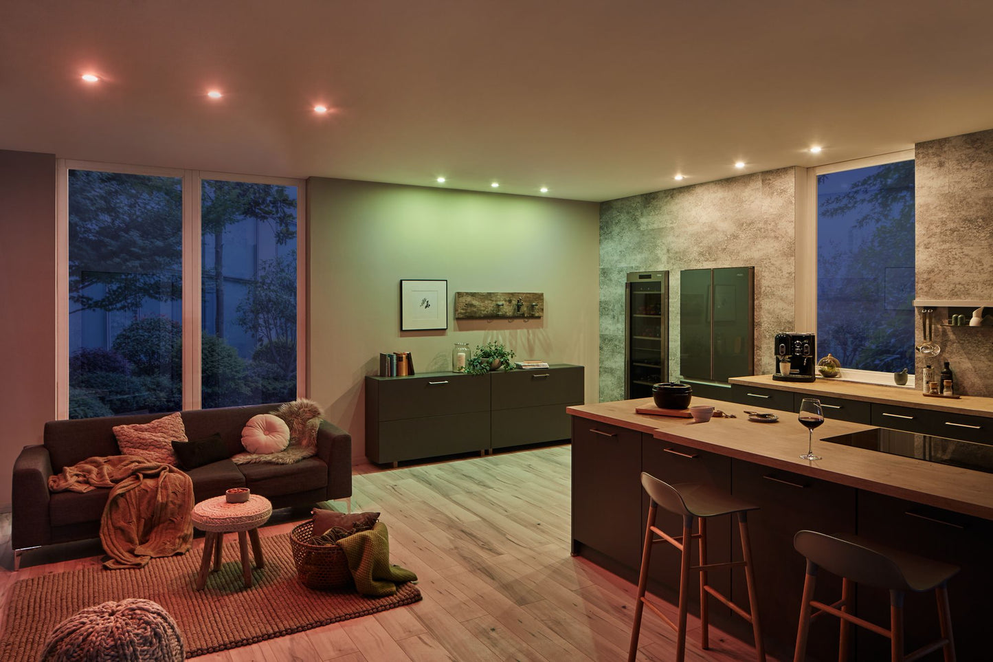 Paulmann Smart Home Zigbee LED Einbauleuchte Nova Plus 1x5,2W RGBW Eisen gebürstet