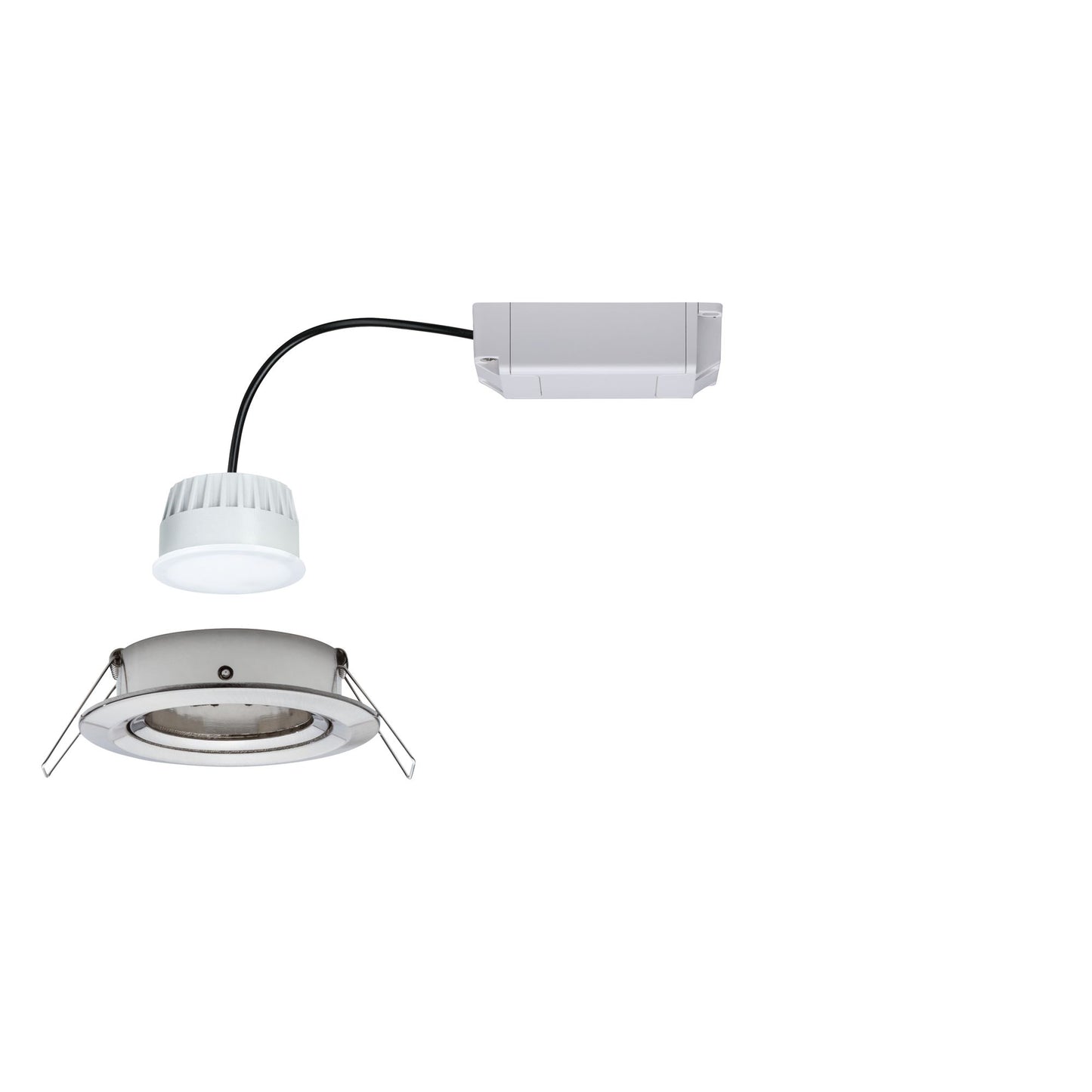 Paulmann Smart Home Zigbee LED Einbauleuchte Nova Plus 1x5,2W RGBW Eisen gebürstet