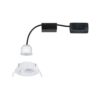 Paulmann EBL Set Nova mini Plus Coin EasyDim schwenkb 1x4,2W 2700K 230V Weiß matt/Alu