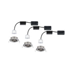 Paulmann EBL Set Nova mini Plus Coin EasyDim schwenkb 3x4,2W 2700K 230V Eisen geb/Alu