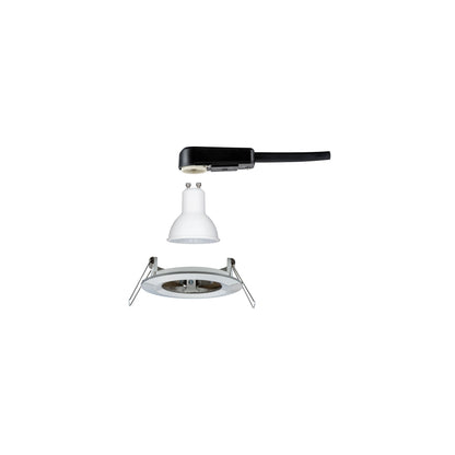 Paulmann Einbauleuchte LED Nova rund 1x6,5W GU10 Eisen gebürstet 4000K starr