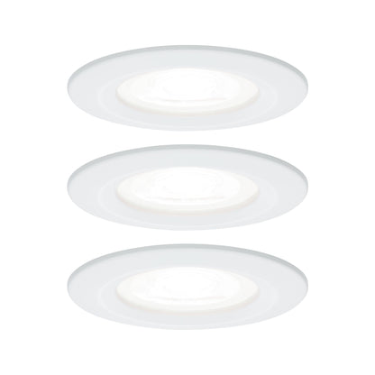 Paulmann Einbauleuchte LED Nova rund 3x6,5W GU10 Weiß matt 4000K starr