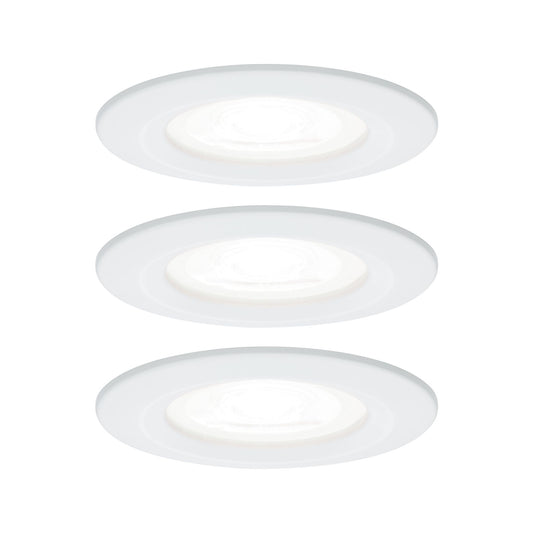 Paulmann Einbauleuchte LED Nova rund 3x6,5W GU10 Weiß matt 4000K starr