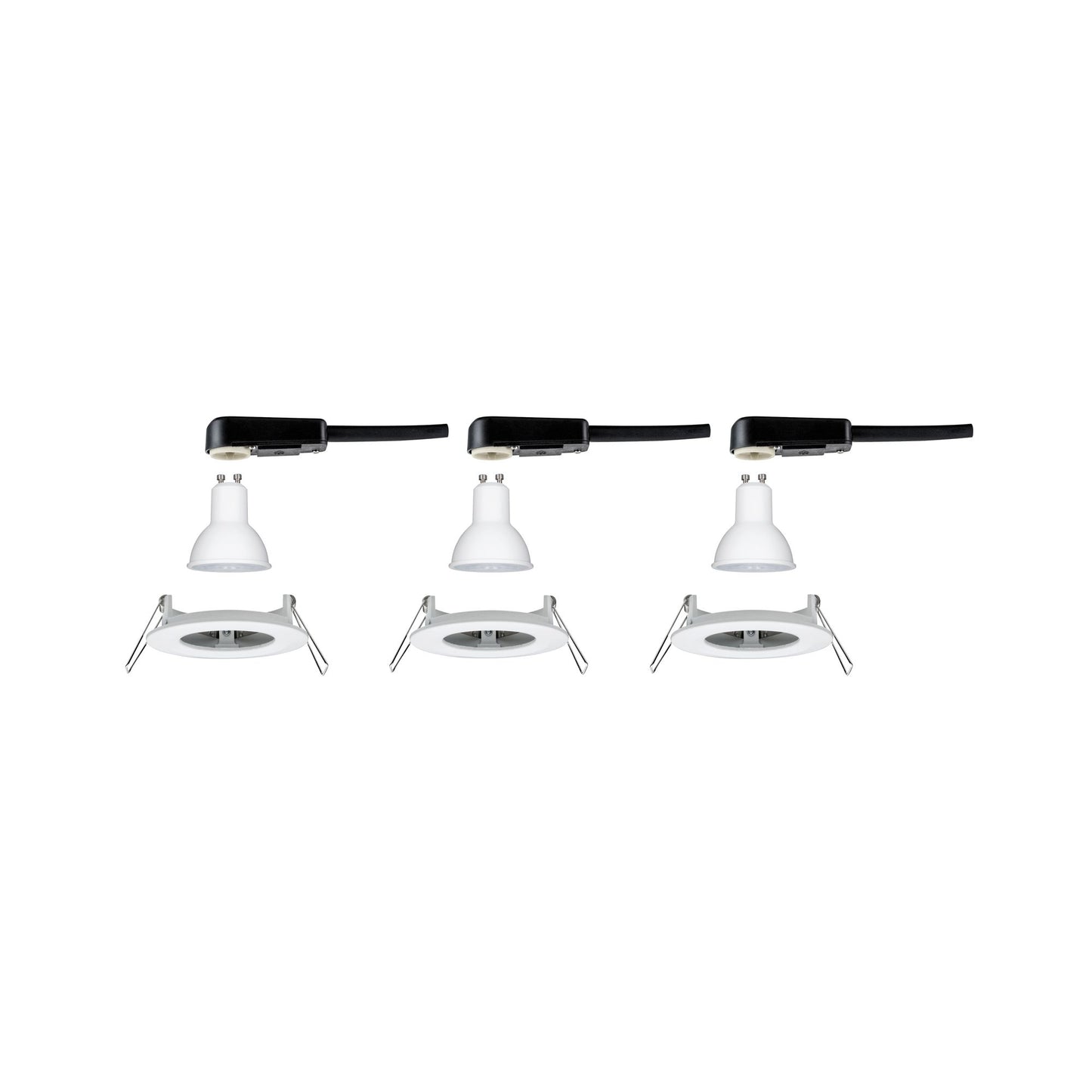 Paulmann Einbauleuchte LED Nova rund 3x6,5W GU10 Weiß matt 4000K starr