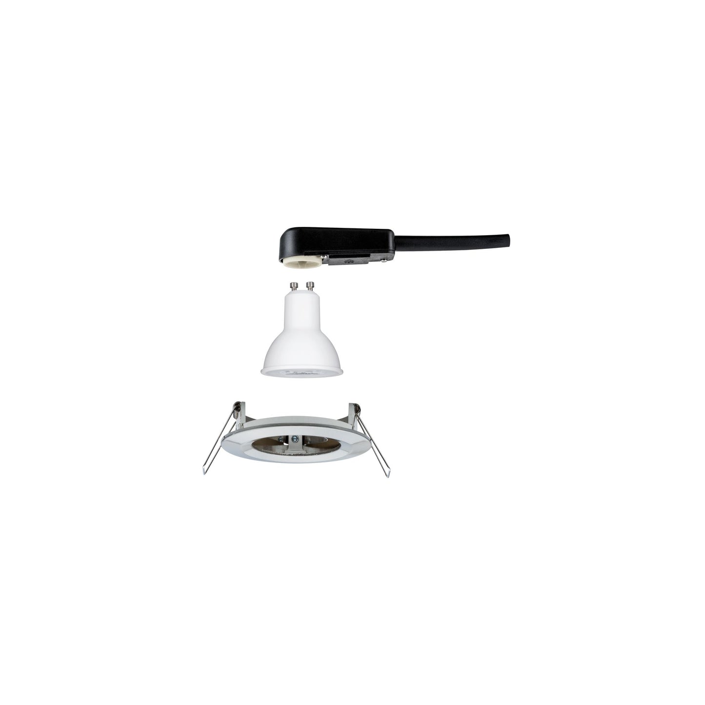 Paulmann EBL Set Nova rd starr LED IP44 3-stepdim 1x6,5W 4000K GU10 51mm Eisen geb/Alu Zin