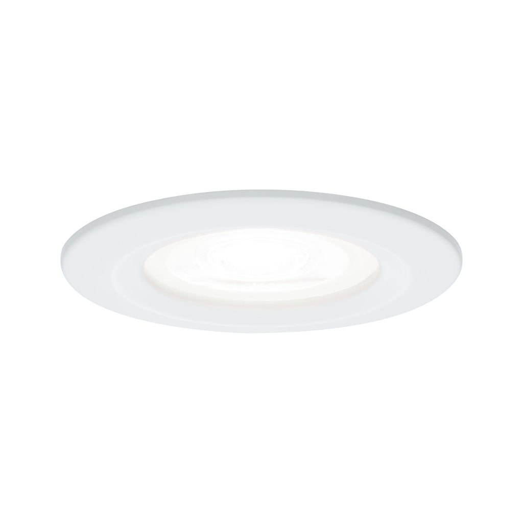 Paulmann EBL Set Nova rd starr LED IP44 3-stepdim 1x6,5W 4000K GU10 51mm weiß/Alu Zink
