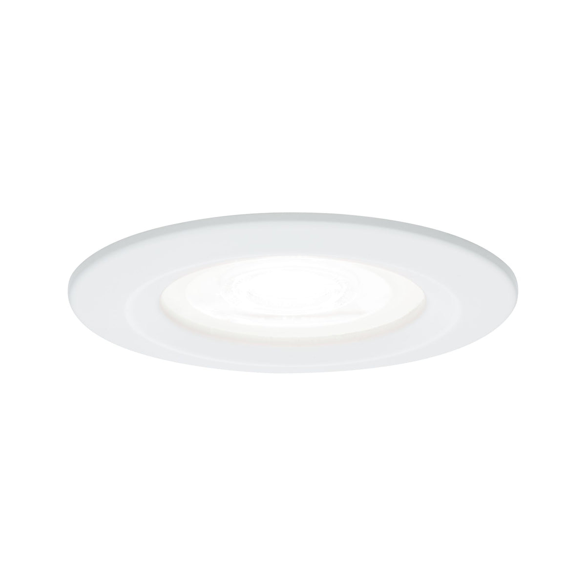 Paulmann EBL Set Nova rd starr LED IP44 3-stepdim 1x6,5W 4000K GU10 51mm weiß/Alu Zink
