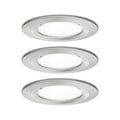 Paulmann Einbauleuchte LED Nova rund 3x6,6W GU10 Eisen gebürstet 4000K starr 3-Stufen-dimmbar