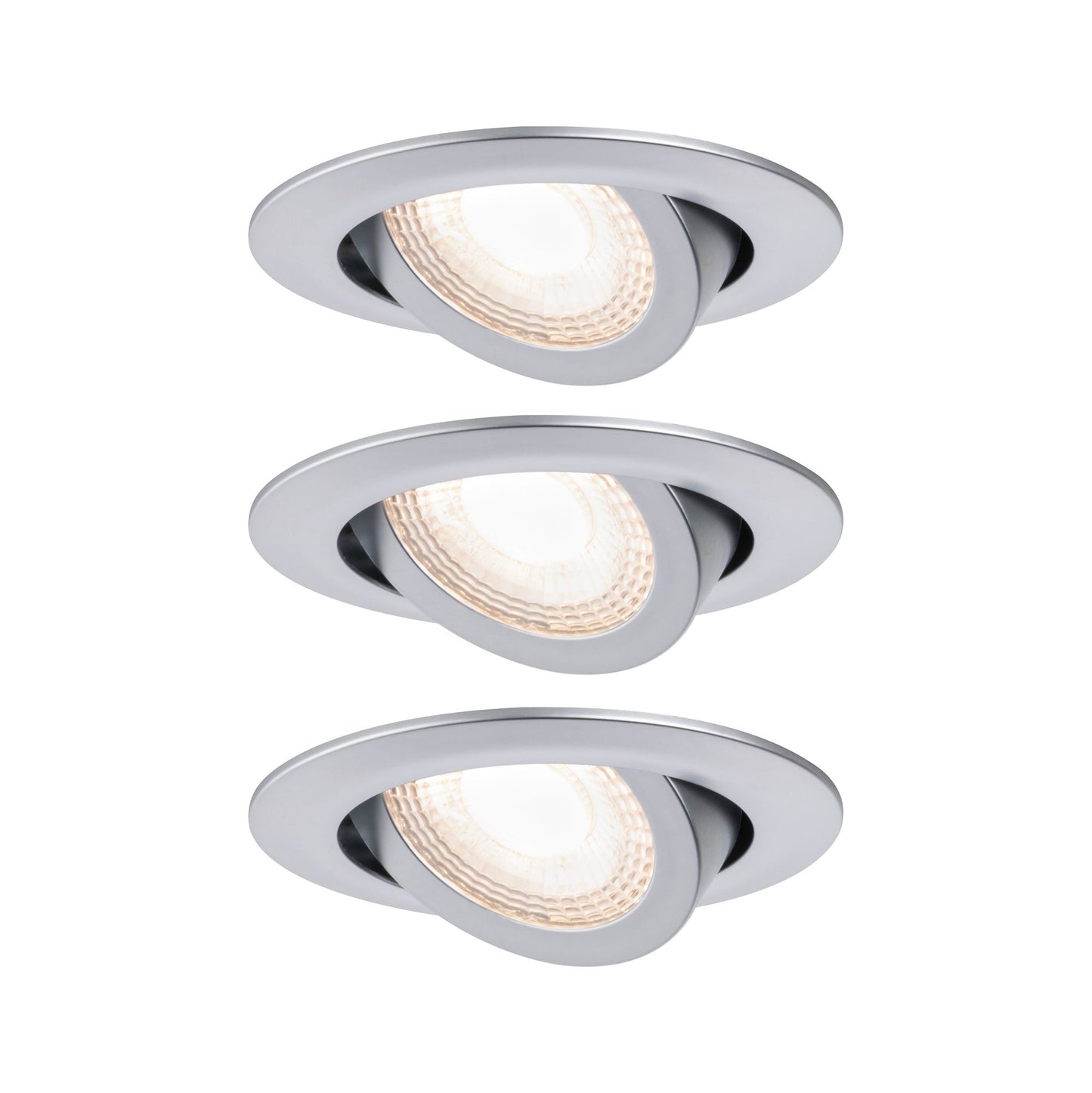 Paulmann EBL Set 3-stepdim schwenkbar LED 3x6W 3000K 230V chrom matt/Kst