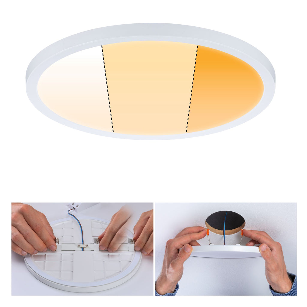 Paulmann EB Panel Areo VariFit IP44 20W 3 Step dim to warm 230mm Weiß Kst